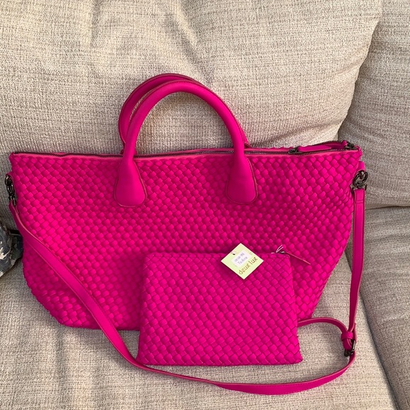 Naghedi Handbags - Brand new Naghedi Deux Luxe tote and pouch clutch